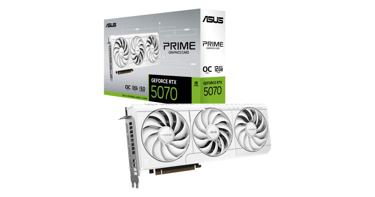 Tarjetas Gráficas (GPU) Asus PRIME 5070 12GB BLANCA