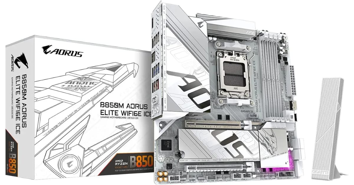 Motherboard Aorus B850M ELITE WIFI6E ICE